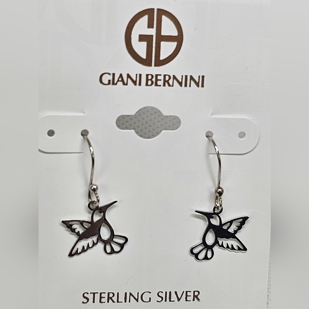 Giani Bernini Hummingbird Drop Earrings in Sterling Silver